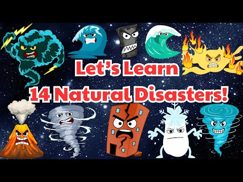 14 Natural Disasters Explained for Kids 🌪️🌊🔥❄️ | Learn English with Fun & Easy Videos