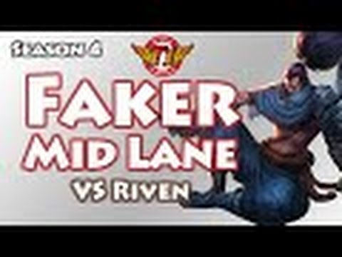 SKT T1 Faker - Yasuo vs Riven - KR LOL Challenger
