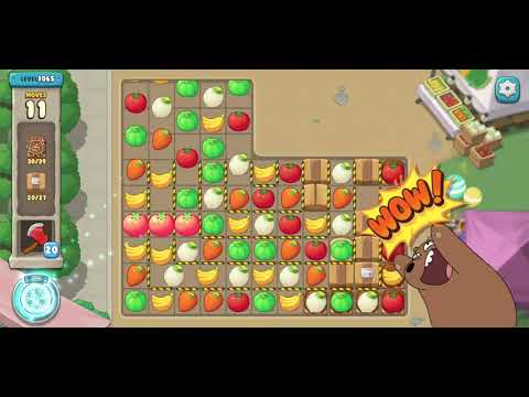 We Bare Bears Match3 Repairs Level 1065 - No Boosters