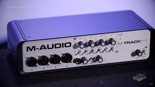 Video thumbnail for M Audio MTrack Quad USB Audio Interface - M Audio MTrack by American Musical Supply