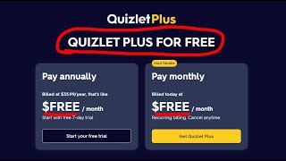 How To Get Quizlet PLUS For FREE