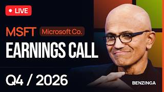 Microsoft Q4 FY26 Earnings Call | $MSFT | 🔴 WATCH LIVE