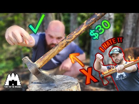 Why I love/hate the Cold Steel TrailHawk... Tomahawk Review and Test - $30 Tomahawk