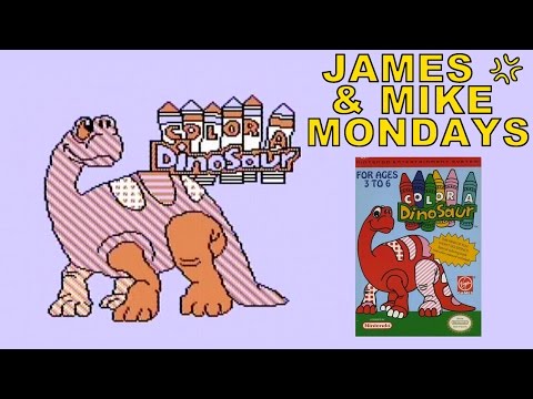 Color a Dinosaur (NES Video Game) James & Mike Mondays