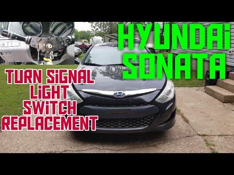 How to replace the turn signal/headlight/blinker switch on a 2013 Hyundai Sonata
