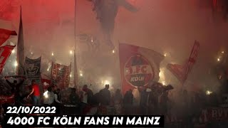 4000 FC KÖLN FANS IN MAINZ || Mainz 05 vs FC Köln 22/10/2022