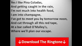 Rupert Holmes - Escape (The Pina Colada Song) Lyrics