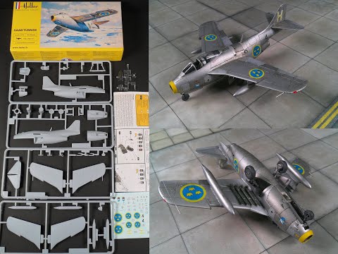 Saab Tunnan 1/72 Heller unboxing and build.