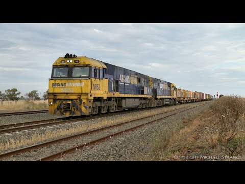 4MA5 Pacific National Intermodal Container Train - PoathTV Australian Railways