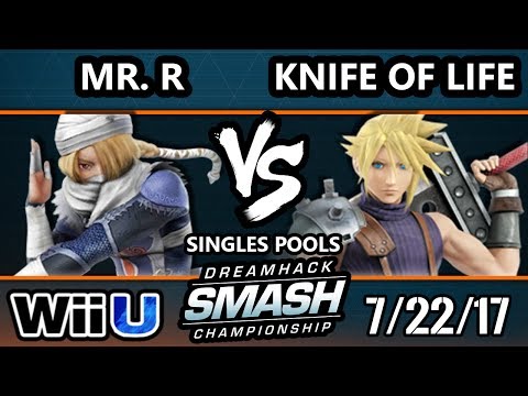 DHATL17 Smash 4 - BC | Mr. R (Sheik) Vs. The Knife of Life (Cloud) - Pools - Smash Wii U