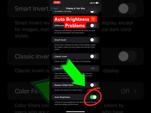 Auto Brightness Problem in IPhone Devices iso Brightness Problem  Pubg Auto Brightness Problems 🔆
