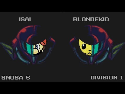 SNOSA 5 - Isai (Mario) Vs. Blondekid (Pikachu) Super Smash Bros. Division 1