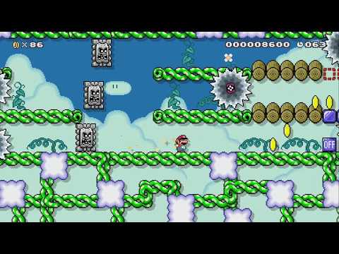 The Thwomps and the Switches by rm -rf / - Super Mario Maker 2 - No Commentary 1bv