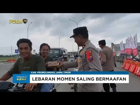 POLRES PROBOLINGGO BAGIKAN MAKANAN KE PEMUDIK