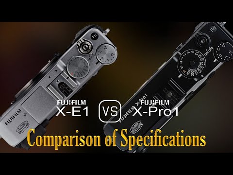 Fujifilm X-E1 vs. Fujifilm X-Pro1: A Comparison of Specifications