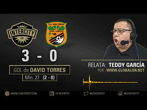 CF Intercity 3 - 0 UD Gran Tarajal: Los GOLES del CF INTERCITY relatados por Teddy García.