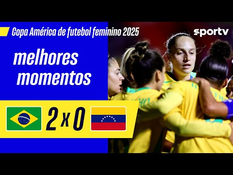 Gols e lances de Brasil x Venezuela