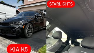 Starlight headliner on a Kia K5