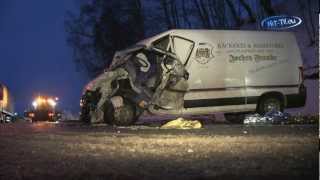 preview picture of video 'Unfall B101 zwischen Lauter und Schwarzenberg (Sachsen) 15.01.2010'