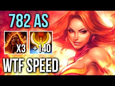 41 Kills 782 AS Lina SuperSonic Speed Pro Carry by Fata vs Dendi Epic Gameplay MMR Dota 2