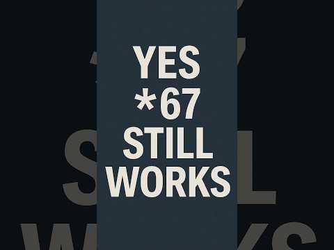 How to Block Your Number with *67 (Does It Still Work?) #shorts