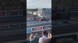 First Ever Sub Seven second Outlaw Anglia at 6.985 seconds, 194mph at Santapod Raceway
