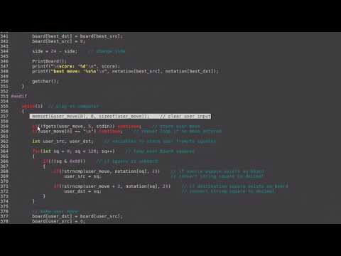 Bare minimum chess program in C: Part 5 - interaction with the user