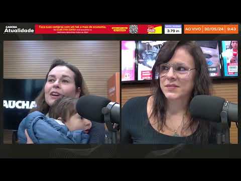 Fofura do programa: Gabriel, filho da Kelly Matos, "invade" o Gaúcha Atualidade