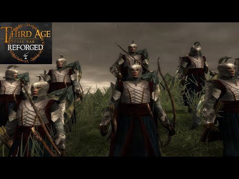 NOLDOR MARCH ON SILVAN ELF FORTRESS (Siege Battle) - Third Age: Total War (Reforged)