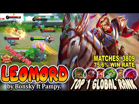 No Marksman, No Problem. LEOMORD MVP Gameplay by Bonsky ft Pampy. TOP 1 GLOBAL | Mobile Legends