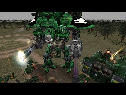 Red Corsairs vs Salamanders vs Tyranids vs Dark Eldar - Expansion DLC - W40K Dawn Of War Soulstorm