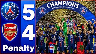 PSG 5-4 Arsenal 🔥 PSG Champion d'Europe ! 💛✅ Dembélé est roi !