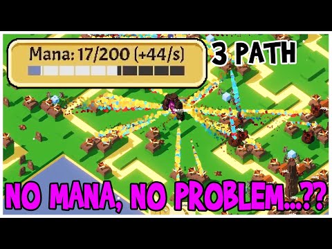 Will I Run Out of Mana? | 3 Path Achievement Hunting | Mortar and Ballista | Rogue Tower