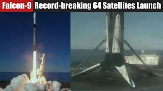 SpaceX Falcon-9 Rocket launched 64 satellites in record-breaking mission | Highlights