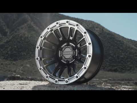956BS Compass in Satin Black w/Silver | Truck/SUV Raceline Wheels