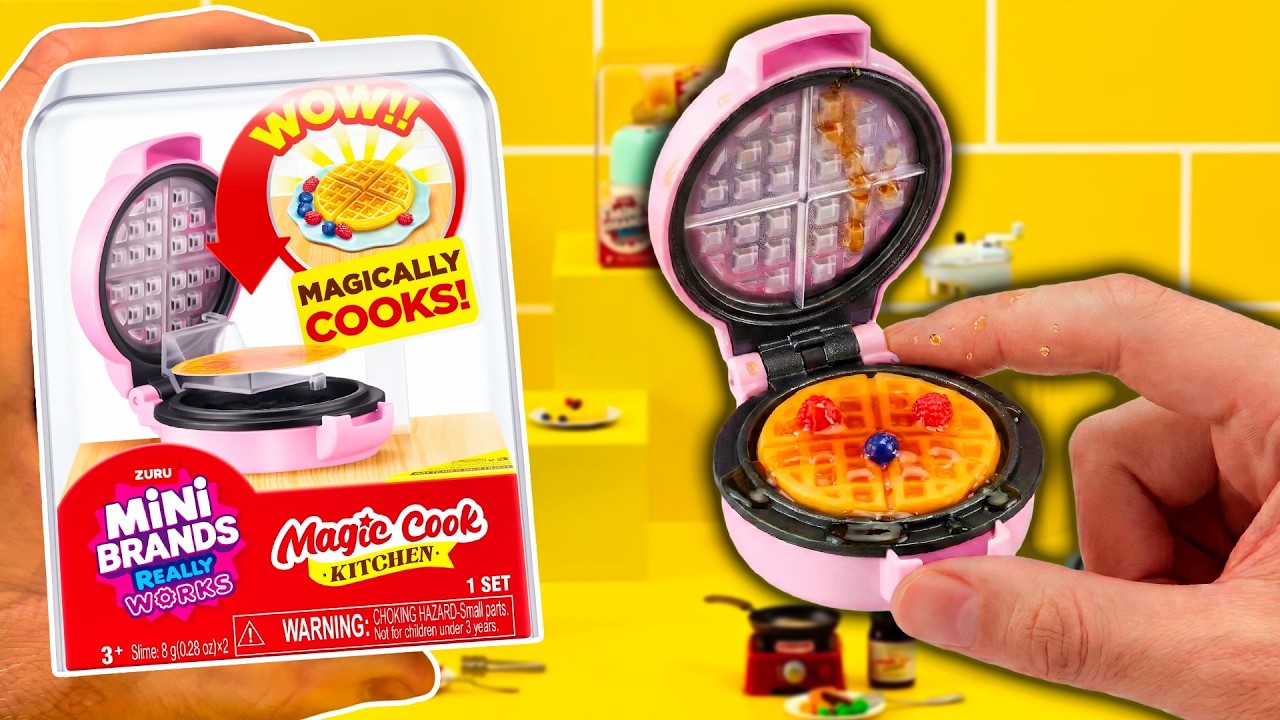 Unboxing Mini Brands Really Works Magic Cook — waffle maker