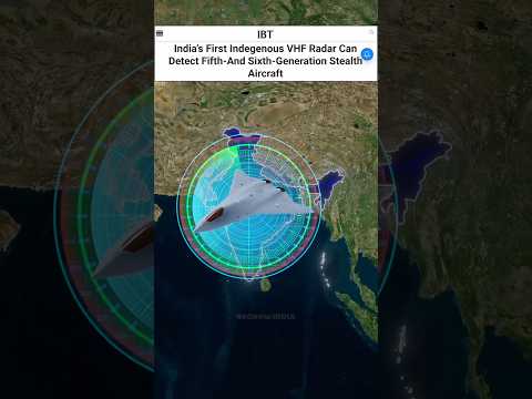India's First VHF Radar System 📡