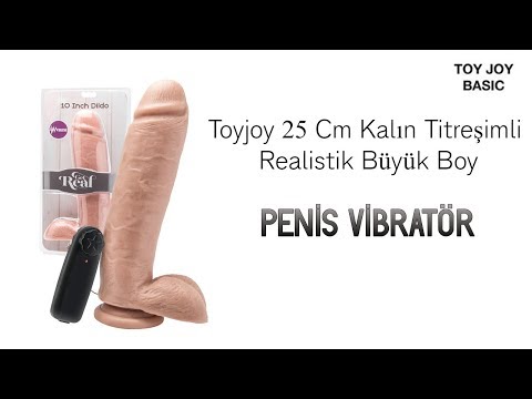 Toyjoy 25 Cm Kalın Titreşimli Realistik Büyük Boy Penis Vibratör
