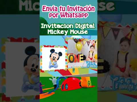  Free virtual Mickey invitation for WhatsApp