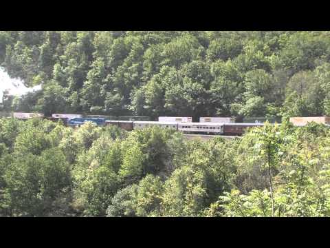 Steam at the Horseshoe Curve NKP 765 2013-05-25