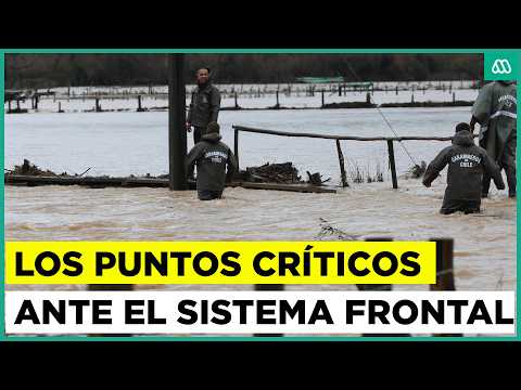 Zonas bajo alerta: estos serían los puntos críticos ante el paso del sistema frontal