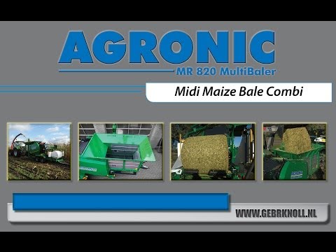 AGRONIC MR 820 MultiBaler (Maize balewrapper / Enrubaneusse pour mais / Mais perswikkelcombi)