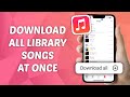How to Download All Songs At Once in Apple Music Library