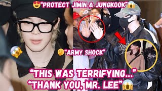 Download lagu A Terrifying Moment Around Jimin — Thank You, Mr. Lee for Protecting Jimin & Jungkook 🤍🥹 mp3