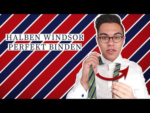 Der Halbe bzw. einfache Windsor Krawattenknoten: Ganz einfach!