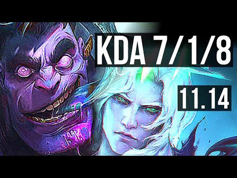 DR. MUNDO vs VIEGO (JUNGLE) | Rank 1 Mundo, 7/1/8 | EUW Challenger | v11.14