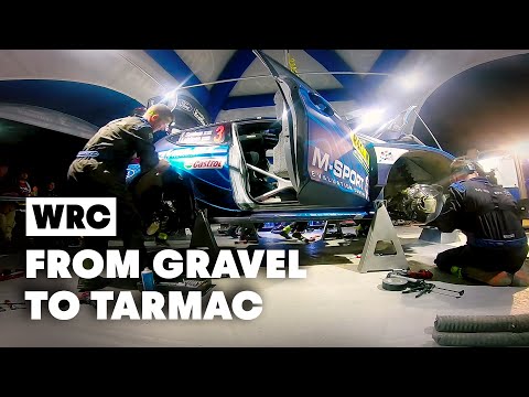 How To Change A Rally Car From Gravel Spec To Tarmac With M-Sport | WRC 2019