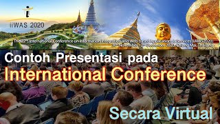 International Conference Presentation | Contoh Presentasi Pada International Conference