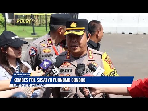 POLRI AMANKAN AKSI UNJUK RASA DI DEPAN GEDUNG DPR/MPR