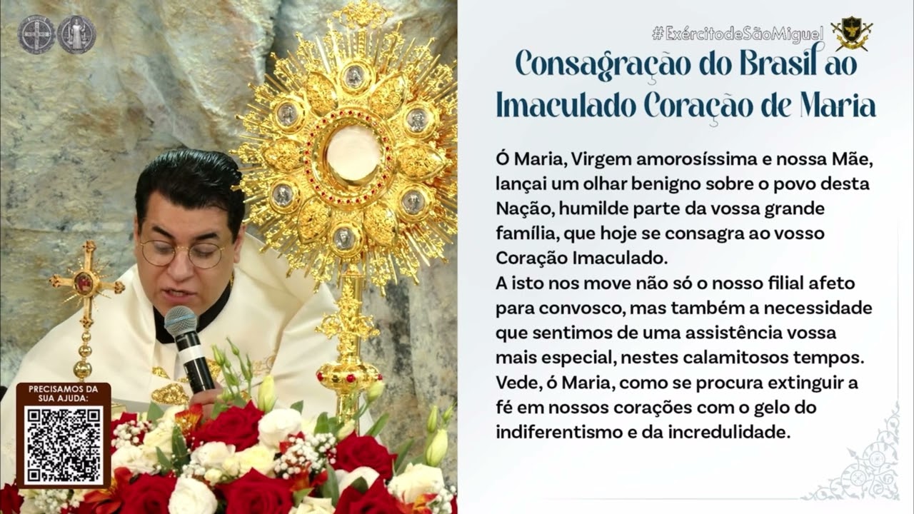 Watch Now Consagração do Brasil ao Imaculado Coração de Maria no Instituto Hesed - Padre Chrystian Shankar Consagração do Brasil ao Imaculado Coração de Maria no Instituto Hesed - Padre Chrystian Shankar